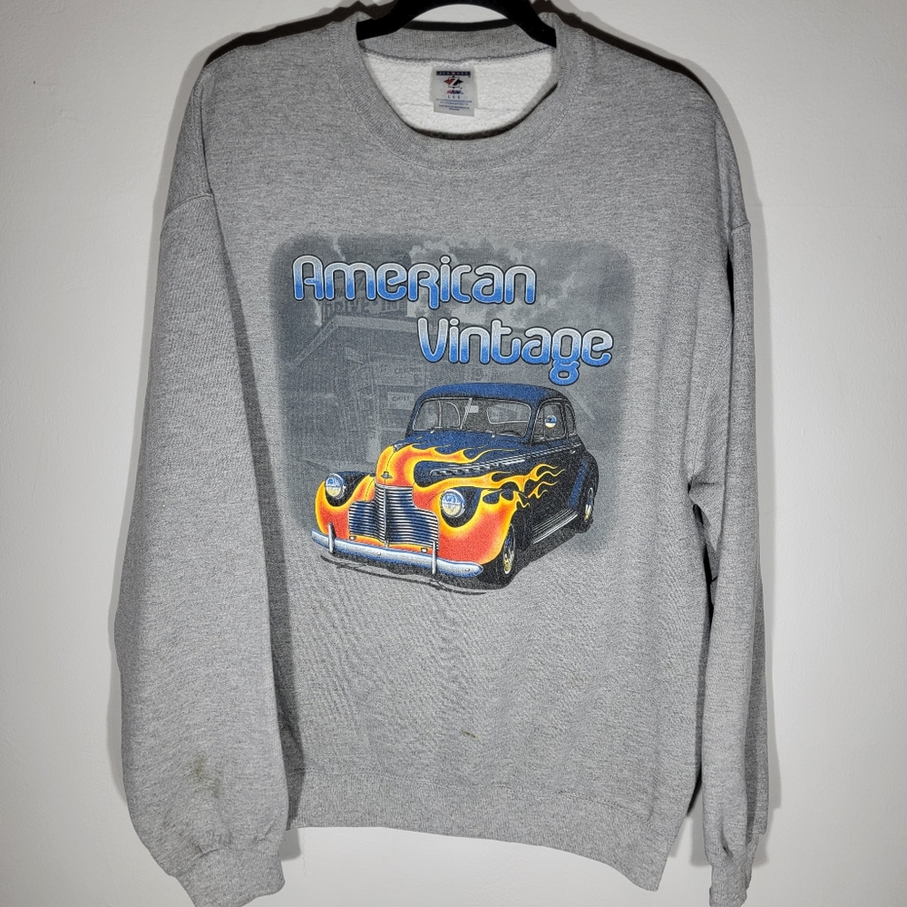 💥Y2K AMERICAN VINTAGE FORD MODEL SWEATSHIRT💥 - Picture 1 of 4